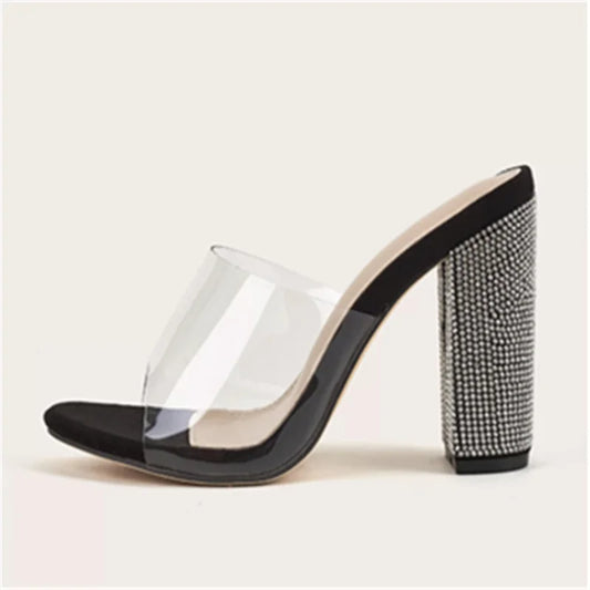 Clear-Silver Heel Slide 1