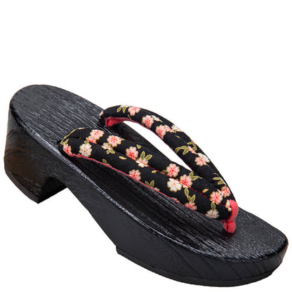 Japanese Geta Traditional Sandals Black 1