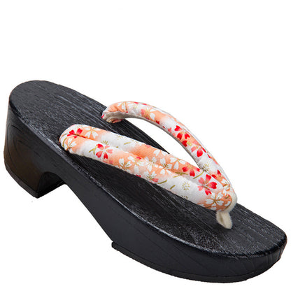 Japanese Geta Traditional Sandals White