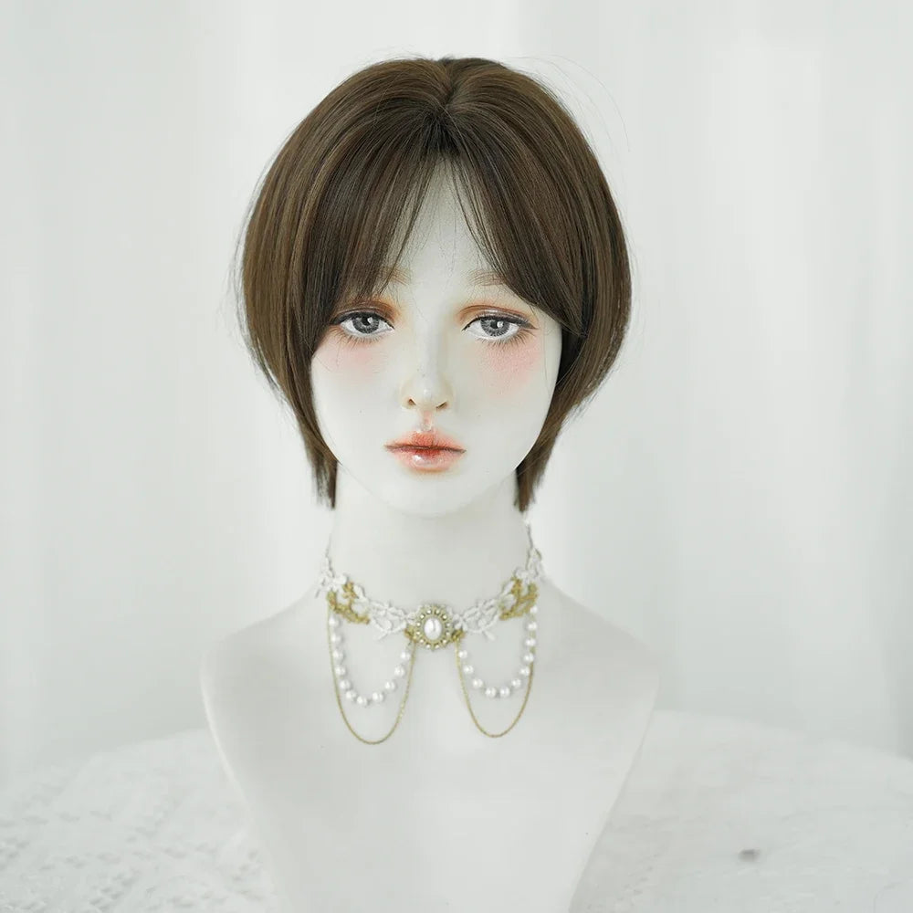 SAKI - Dark Brown Short Wig