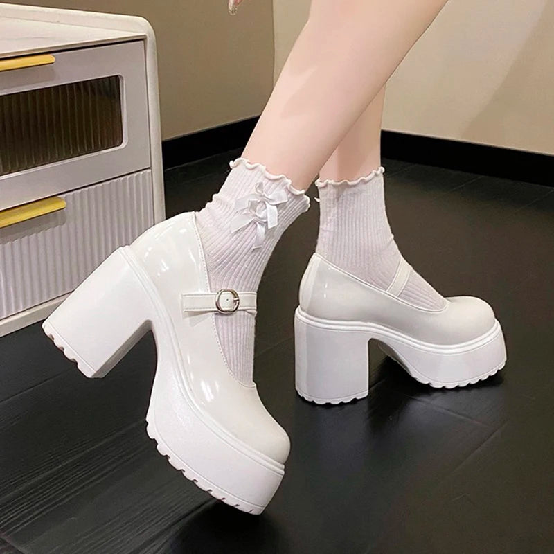 Super High Heels Goth Lolita Shoes