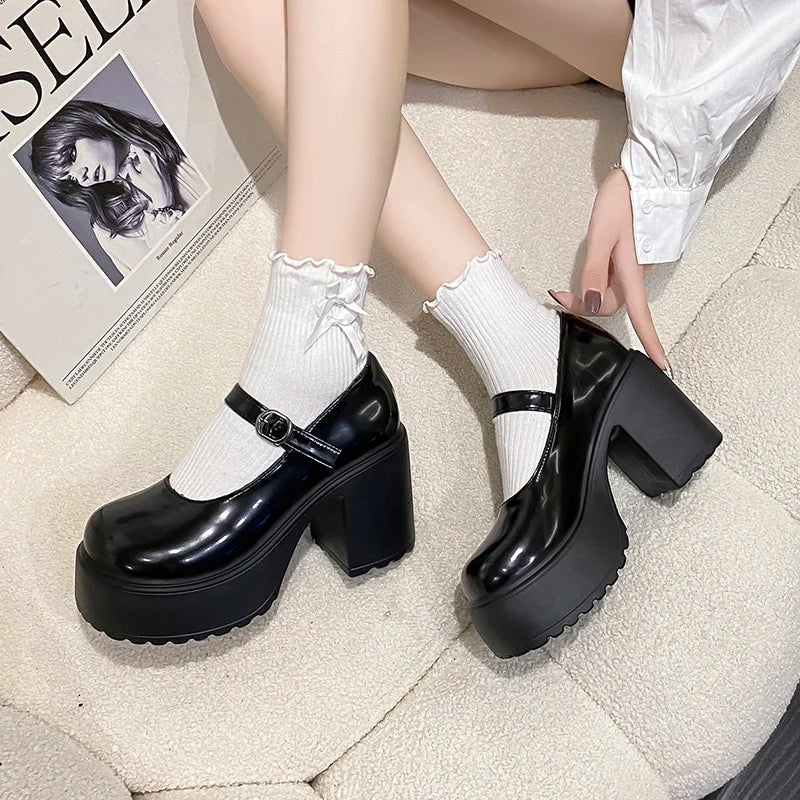 Super High Heels Goth Lolita Shoes 4